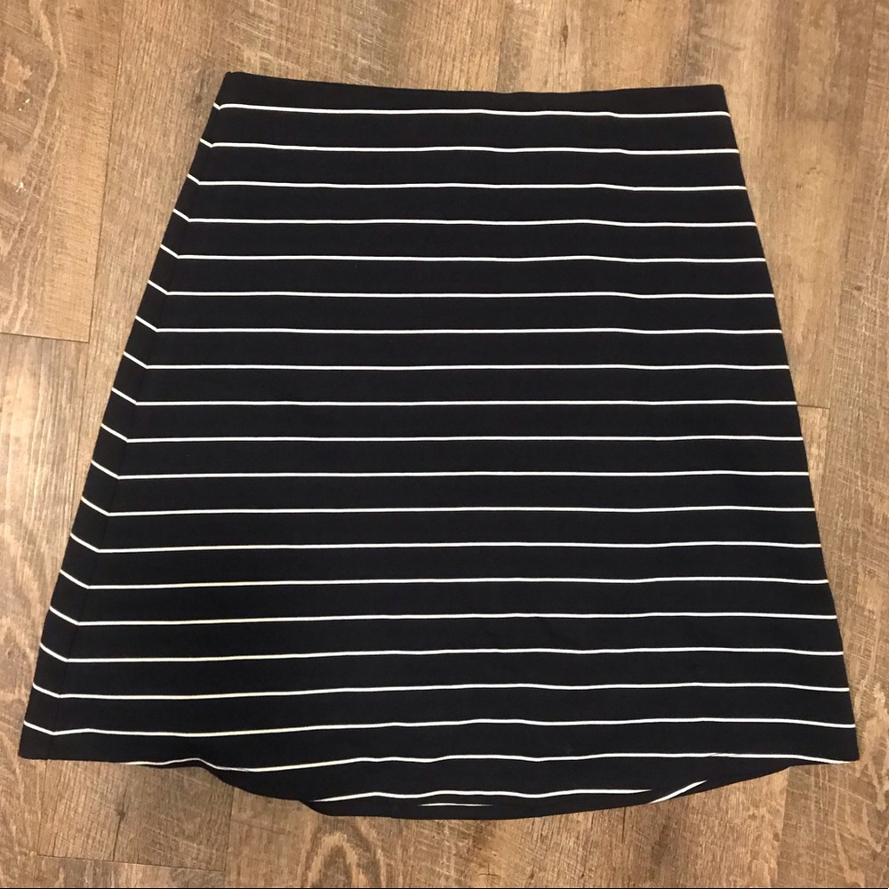 Philosophy Navy/White  A-Line Skirt _Size Medium